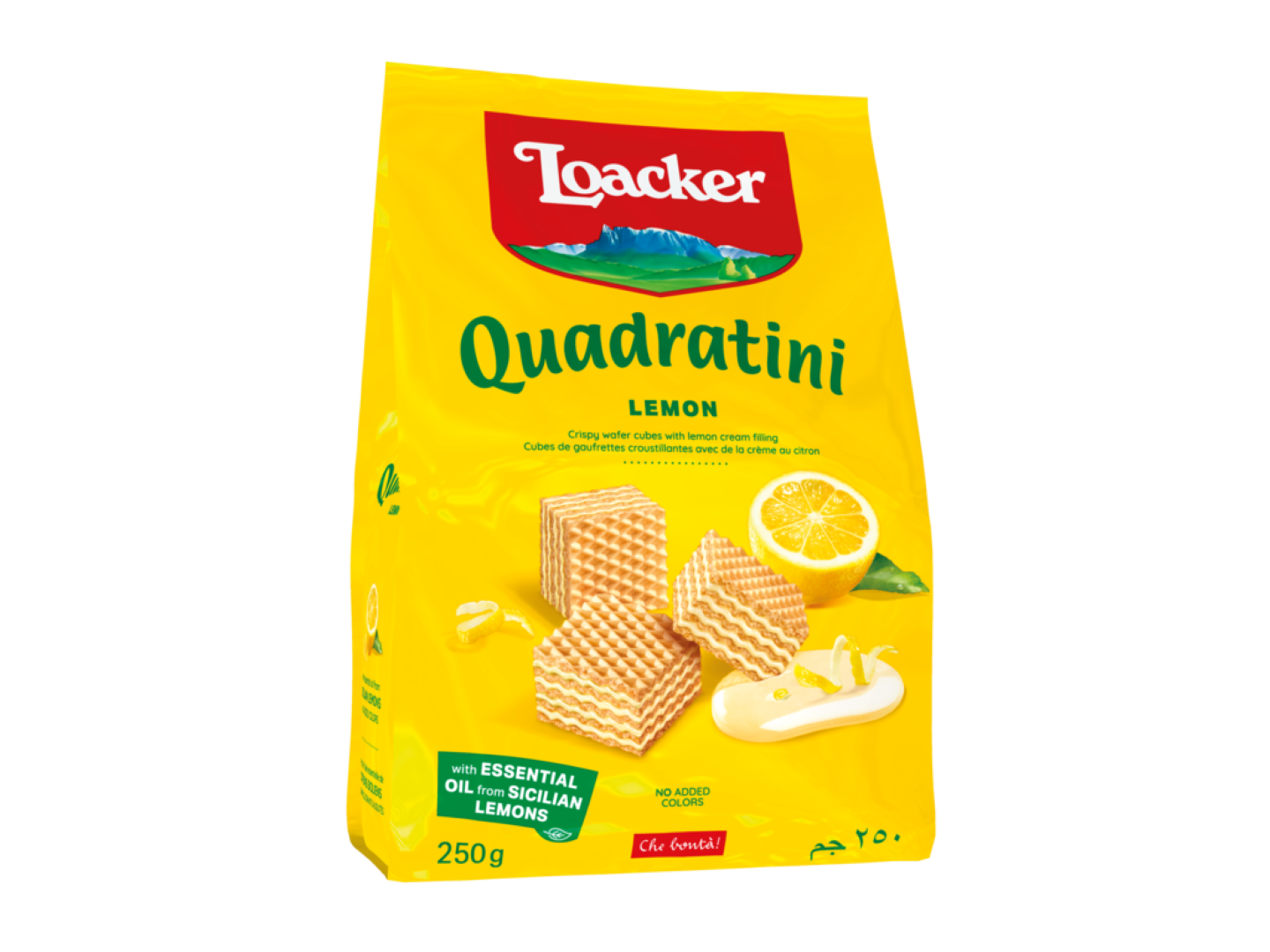LOACKER QUADRATINI LEMON 250G